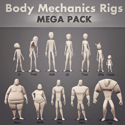 BodyMech Rigs ($40) – Animator's Resource Kit